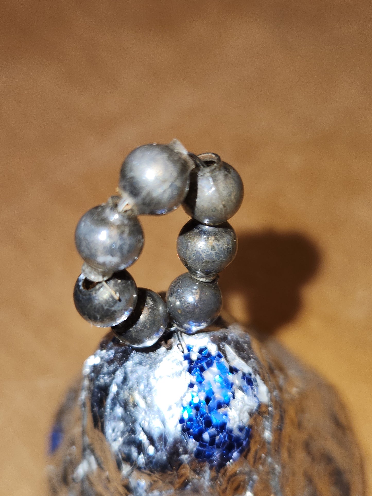 Vintage Foil Paper Mache Bell Christmas Ornaments