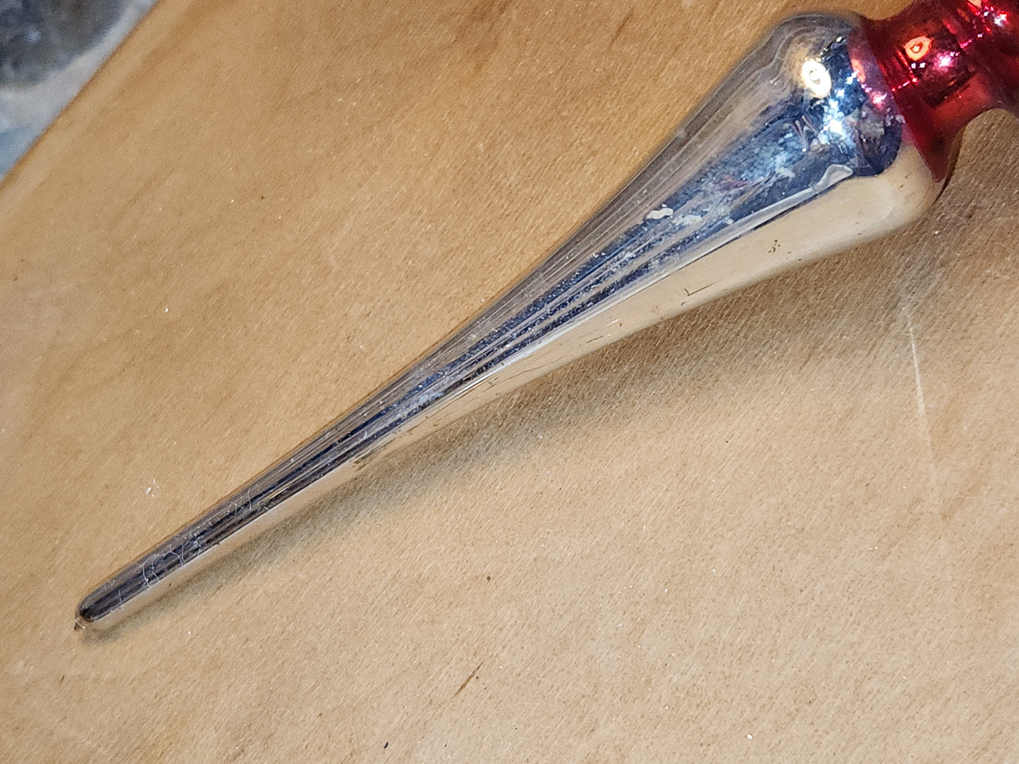 Vintage Mercury Glass Tree Topper NO BOX tt09