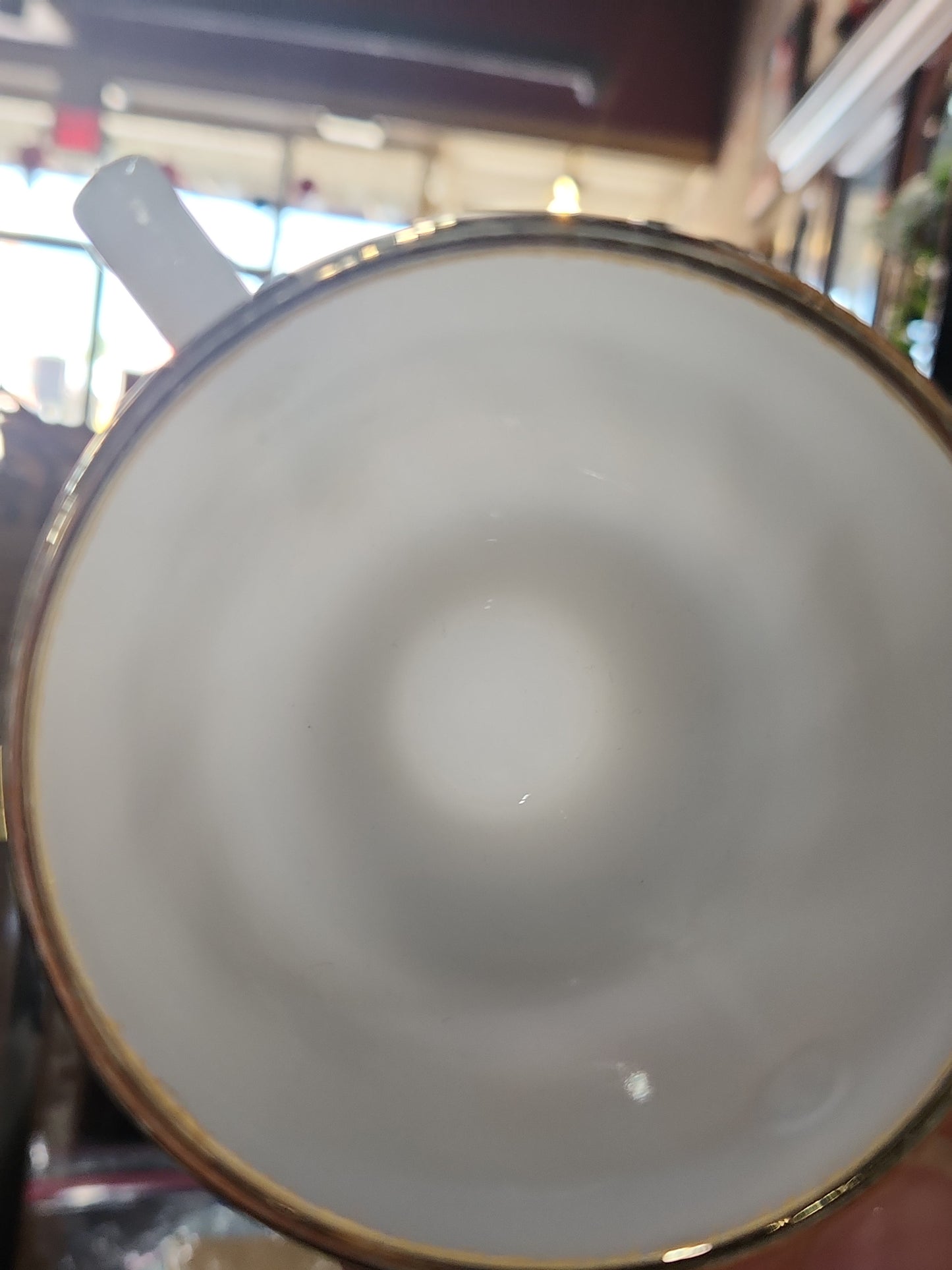 Vintage Fire King White Milk Glass Ribbed Swirl Tea Cup Oven Ware sugar bowl fk6