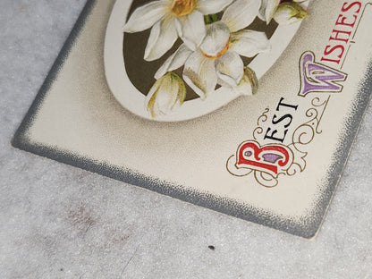 Antique Vintage Embossed Postcard Best Wishes Birthday Wishes Germany John Winsch 1912 pc67