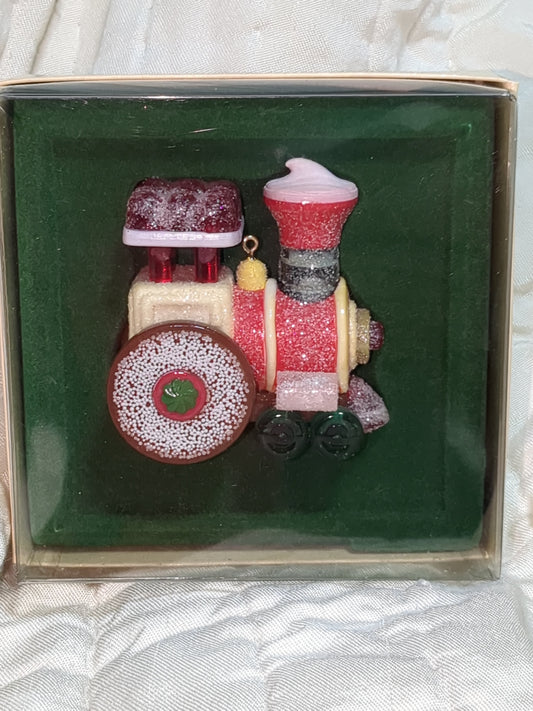 Vintage Hallmark Ornament The Candyville Express 1981 Candy Train Locomotive ho232