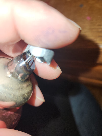 Vintage Premier Glass Christmas Ornament Lantern Silver Pink Teal Yellow vo24