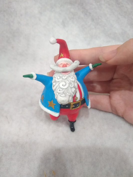 Vintage 2000 Hallmark Christmas Ornament Hooray for the U.S.A. Patriotic Santa h917