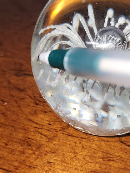 Vintage paperweight ring holder glass pw1