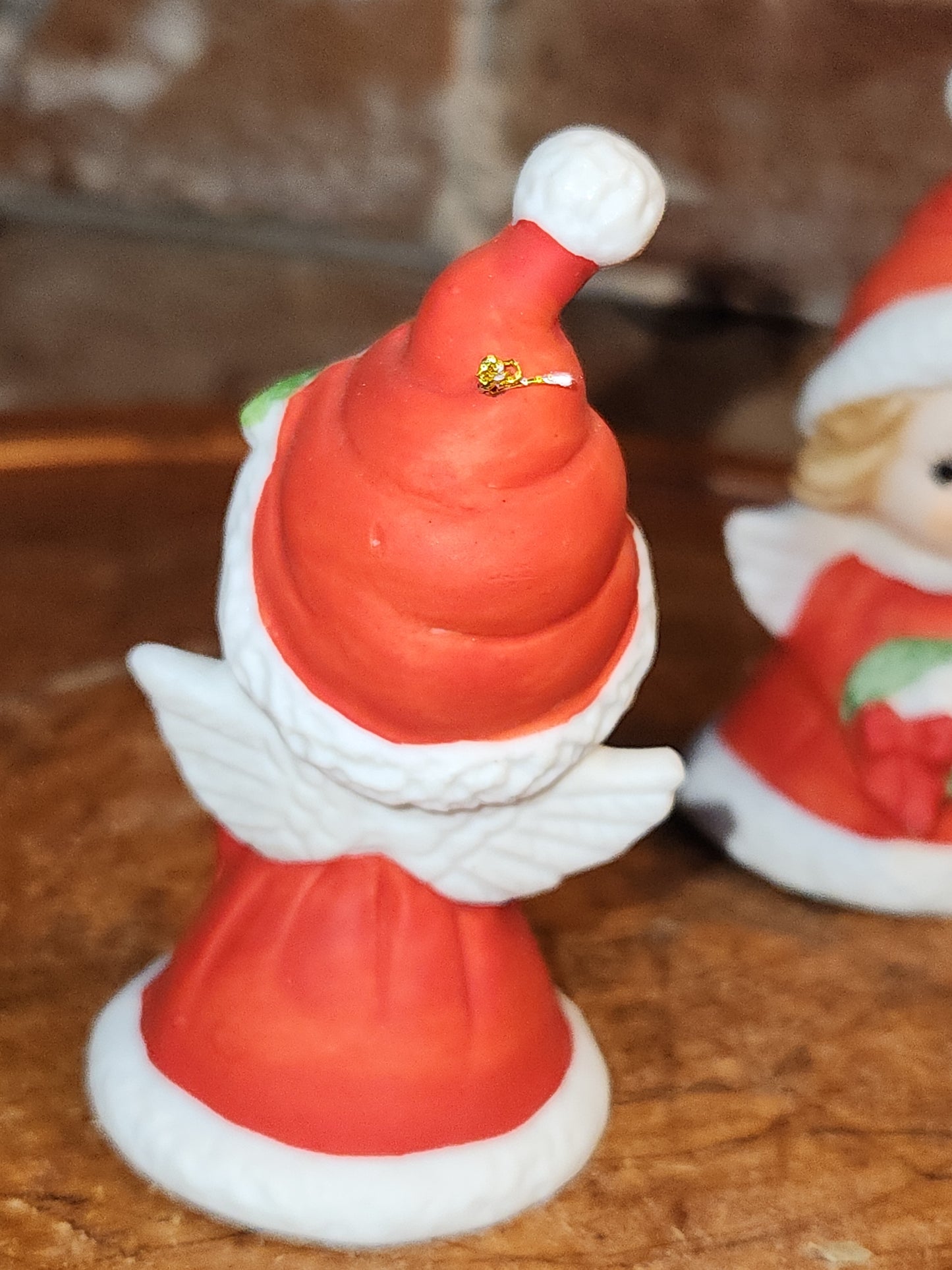 Vintage Lefton set of 2 Angel Bell Figurines