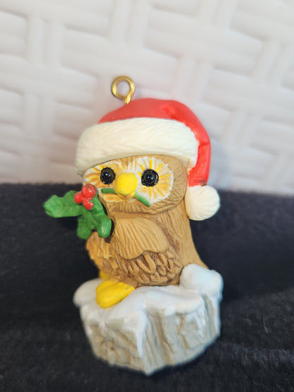 Vintage Hallmark Keepsake Ornament Owliver First in series 1992 miniature