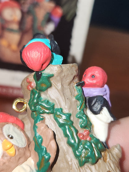 Vintage Hallmark Keepsake Ornament Owliver Owl 3rd in Series 1994 miniature