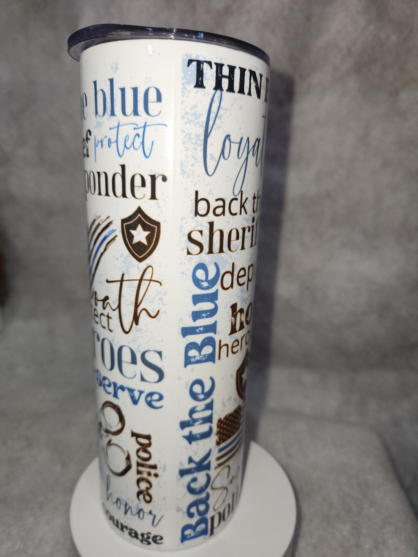 20 oz stainless steel insulated Tumbler police officer tp7