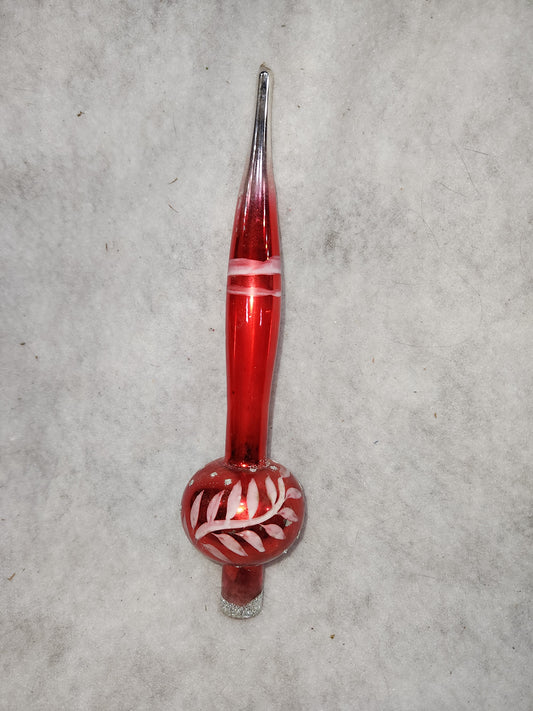 Vintage Western Germany glass tree topper. Tt51