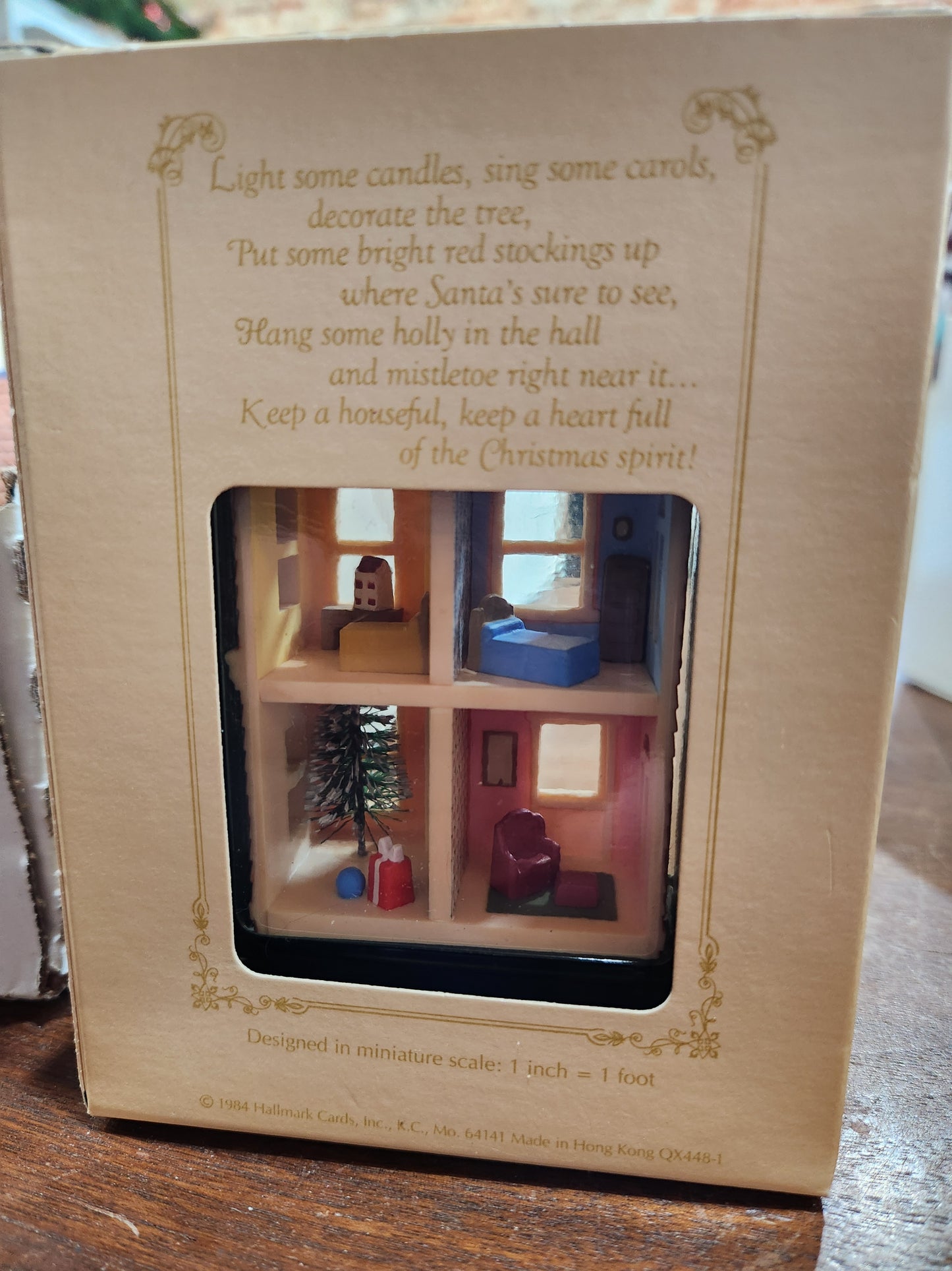 HH1984 first in series dollhouse Ornament Hallmark Nostalgic Houses