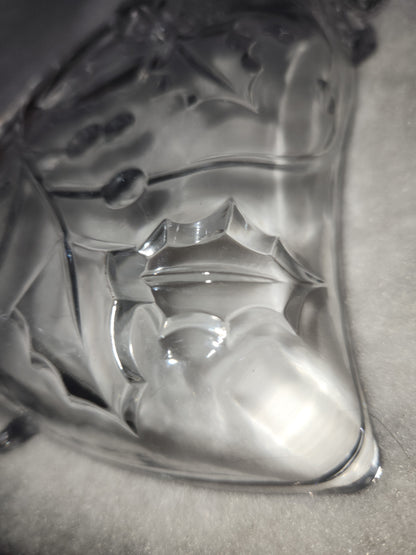 Mikasa Celebrations Season's Holly Clear Collection Bell Dish mik7