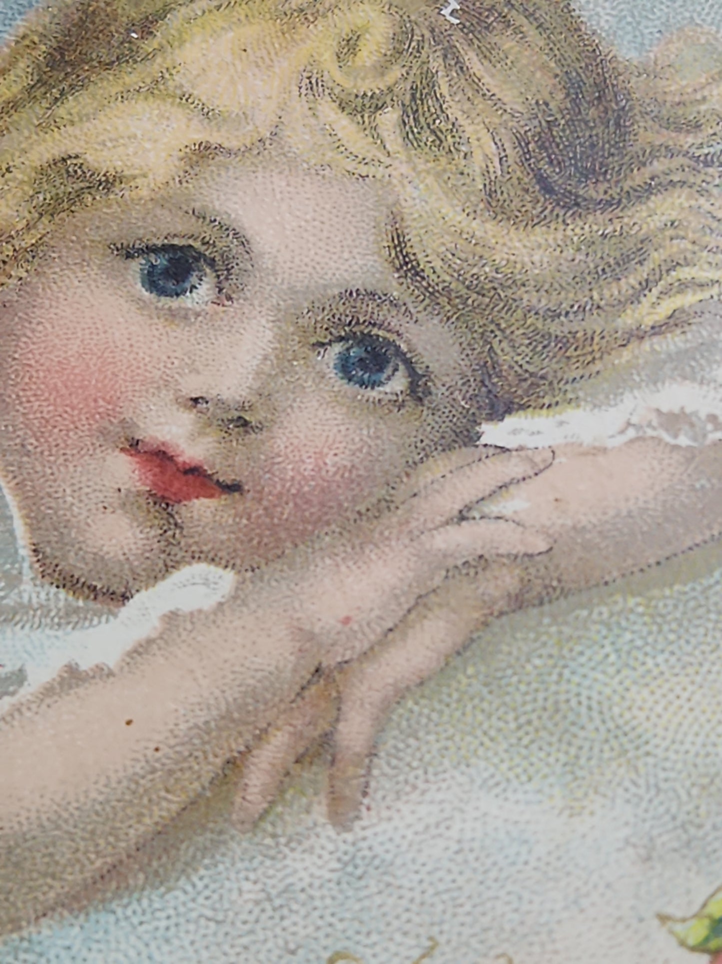 Antique 1880s Die-Cut Embossed Heart Valentine Card Child A Token of Love Poem