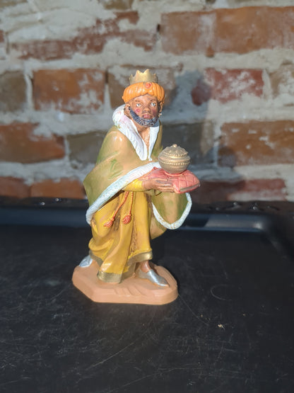 Vintage Fontanini 5" centennial collection nativity made in Italy Jesus Mary Joseph, wise men, camel, goat, sheep, Angel, John, Josiah, Naamah, stable fn79