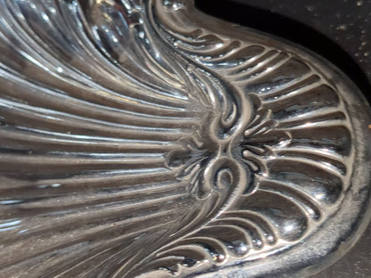 Vintage silverplated Shelton Ware Scalloped Serving Dish spoon rest trinket dish sil56