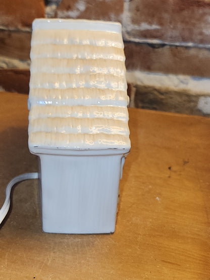 Vintage Precious Moments Porcelain Nightlight Nativity Scene with Light That Works 1992 na7