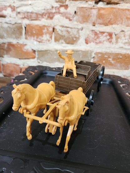 Processed Plastic Company Western Buckboard Farm Wagon and Team car65