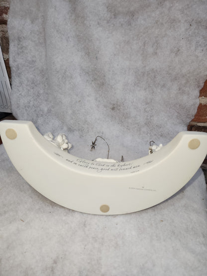 Vintage Hallmark Keepsake O Come, Emmanuel Nativity Advent Candle Holder has box 2004