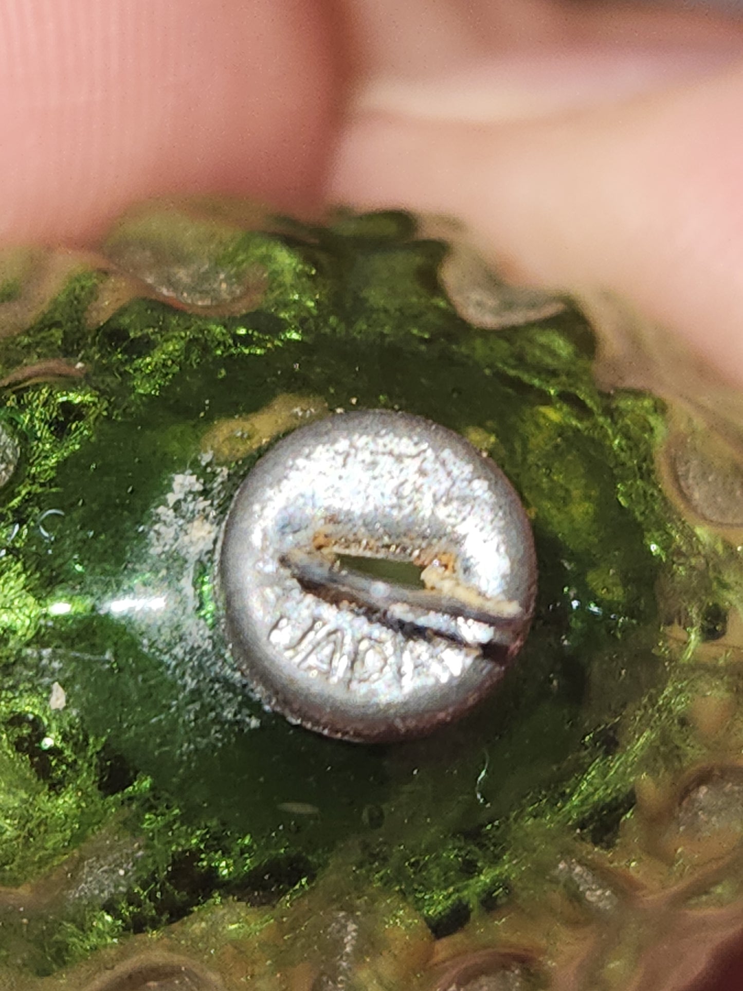 Vintage Antique Figural Glass Ornament Green Grape Cluster Christmas Ornaments for Feather Tree vo5