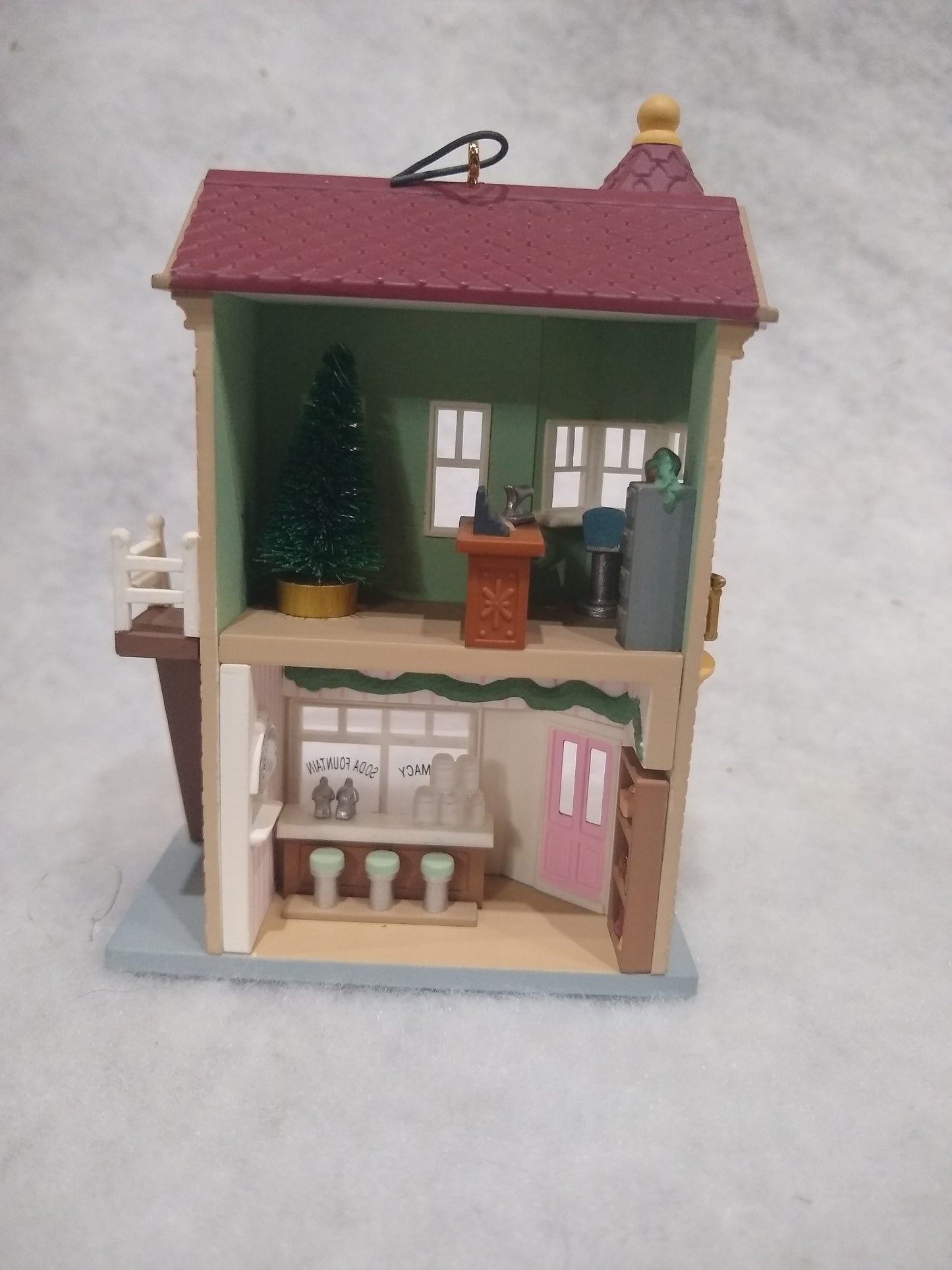 Neighborhood Drugstore Ornament Hallmark Nostalgic Houses and shops hh1994