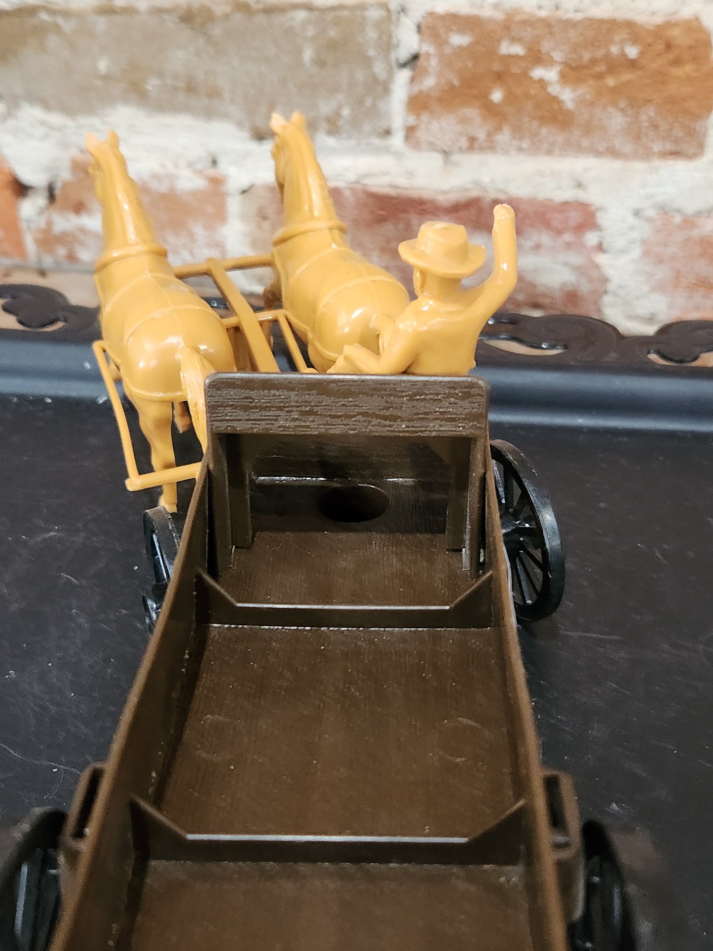 Processed Plastic Company Western Buckboard Farm Wagon and Team car65