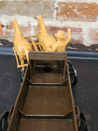 Processed Plastic Company Western Buckboard Farm Wagon and Team car65