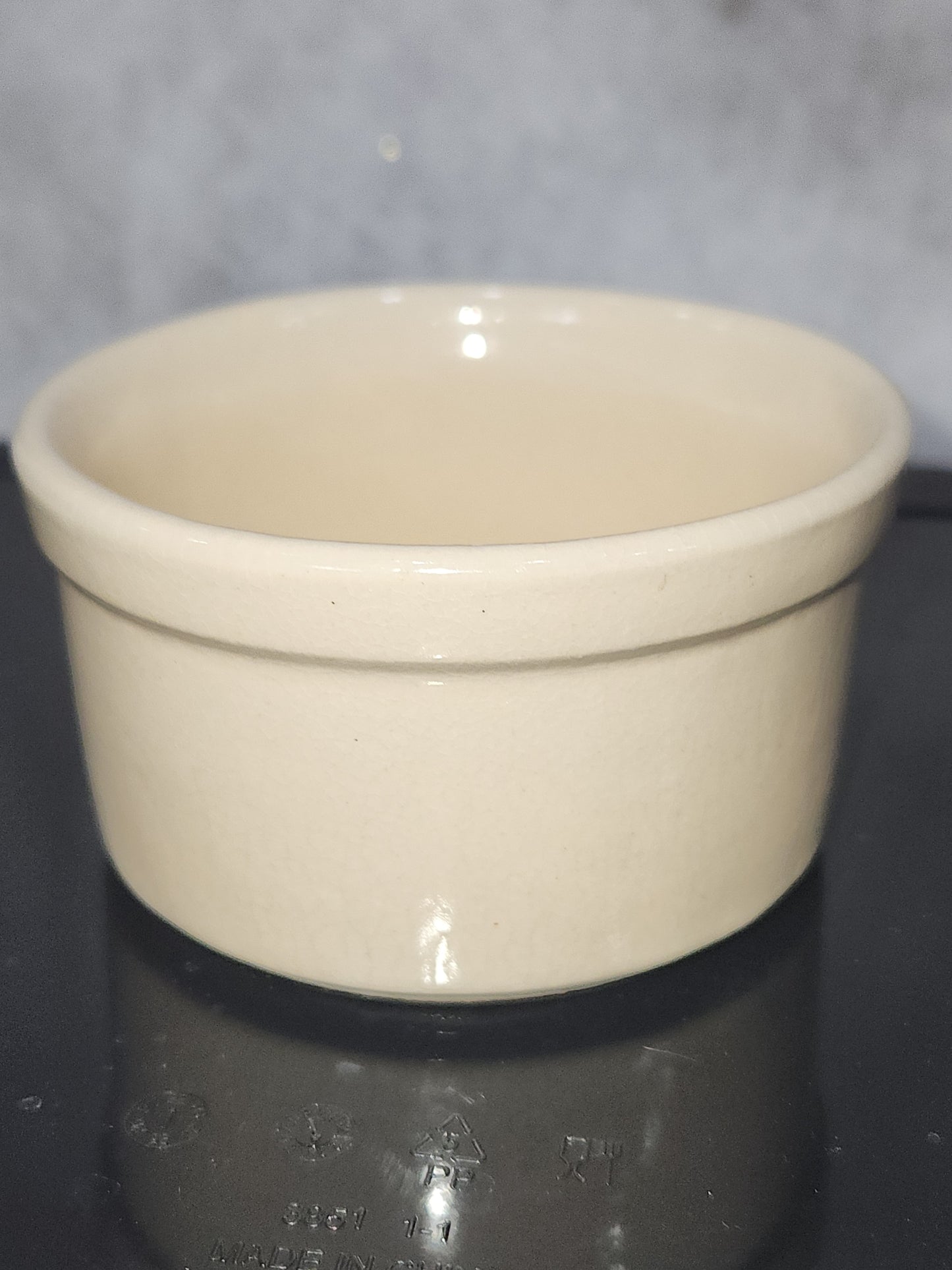 Vintage R.R.P.Co. Roseville Pottery 4" Crock Ohio USA Ramikin Dip cr99