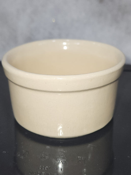 Vintage R.R.P.Co. Roseville Pottery 4" Crock Ohio USA Ramikin Dip cr99