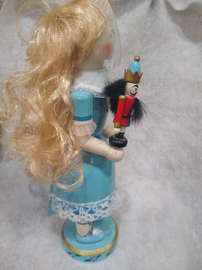 Nutcracker Suite Clara Ballerina Wooden Christmas Nutcracker 14” Blonde Hair nut85
