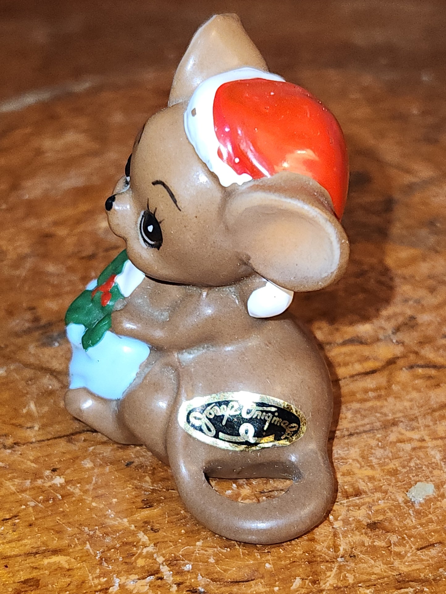 Vintage Joseph Originals Miniature Christmas Mouse Figurine Made in Japan ch2