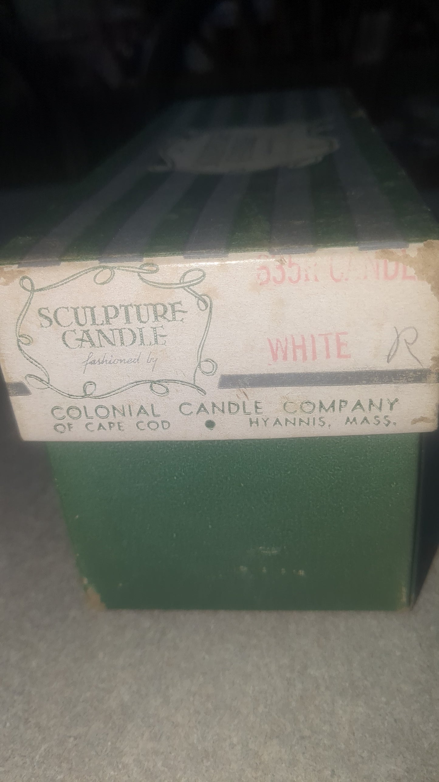 Sculptured candle fashioned by Colonial Candle Company 429