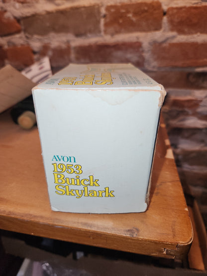 Vintage Avon 1953 Buick Skylark Clint After Shave With Unused Stickers and Original Box av489