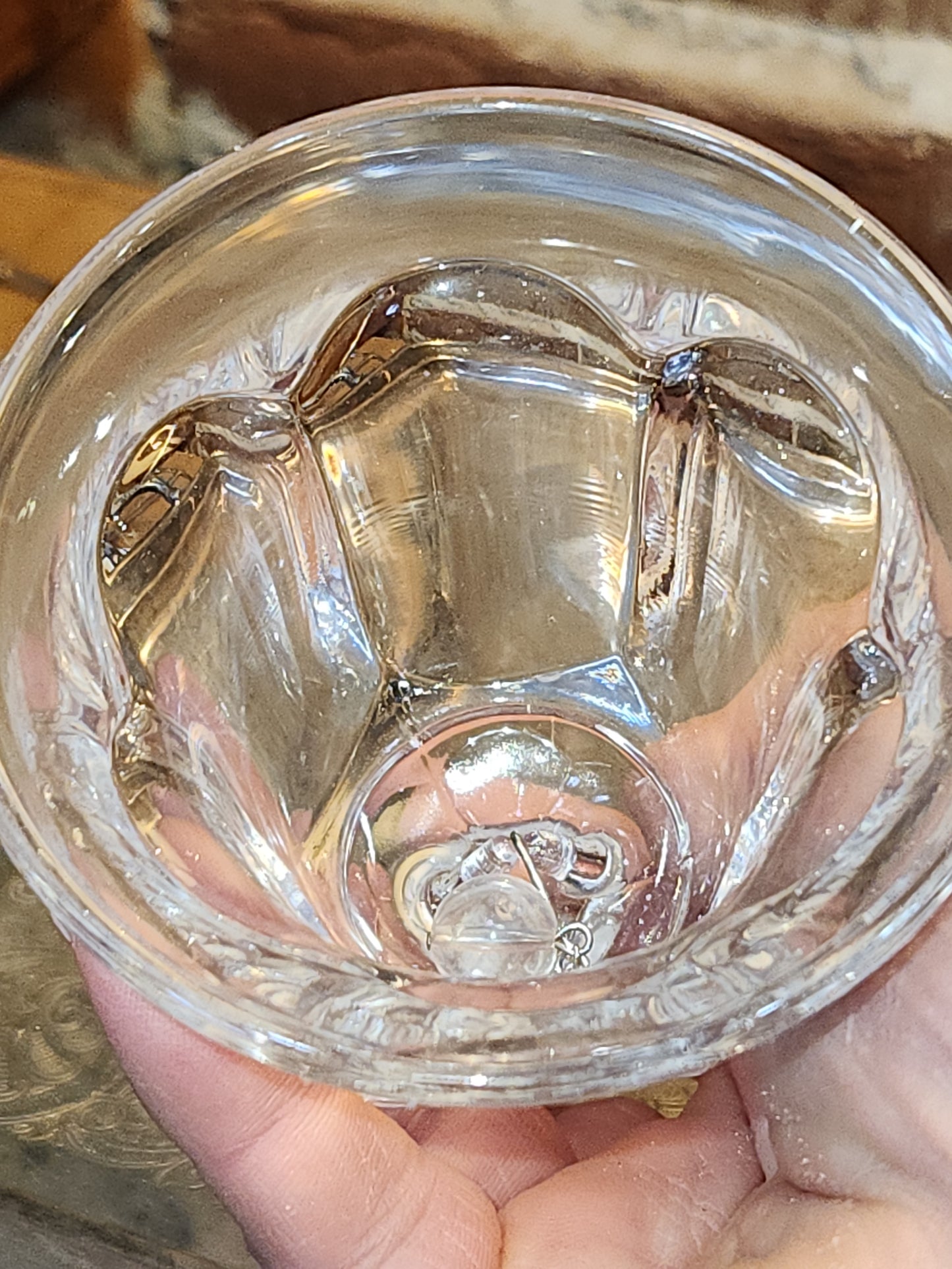 Vintage Pressed Glass Bell be6