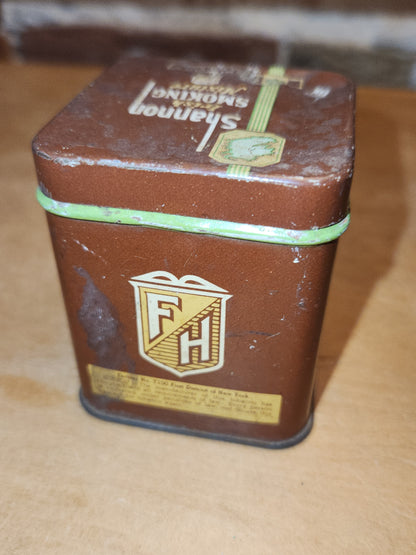 Vintage Shannon Irish Smoking Mixture Tin Fleming Hall Tobacco Co N.Y. USA EMPTY NO Contents tin87