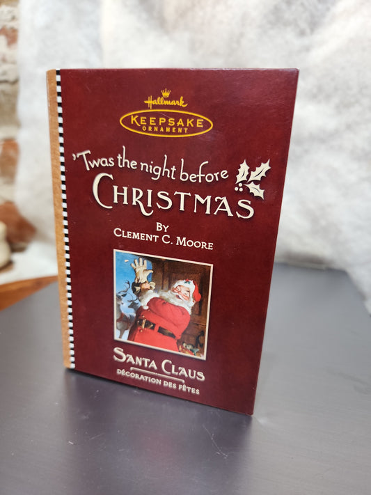 Hallmark Keepsake Ornament 2001 Twas the Night Before Christmas Santa Claus ho801