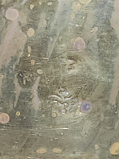 Vintage Antique Turkish Brass Tin Lined Cezve Coffee Pot Black Wooden Handle. Br11