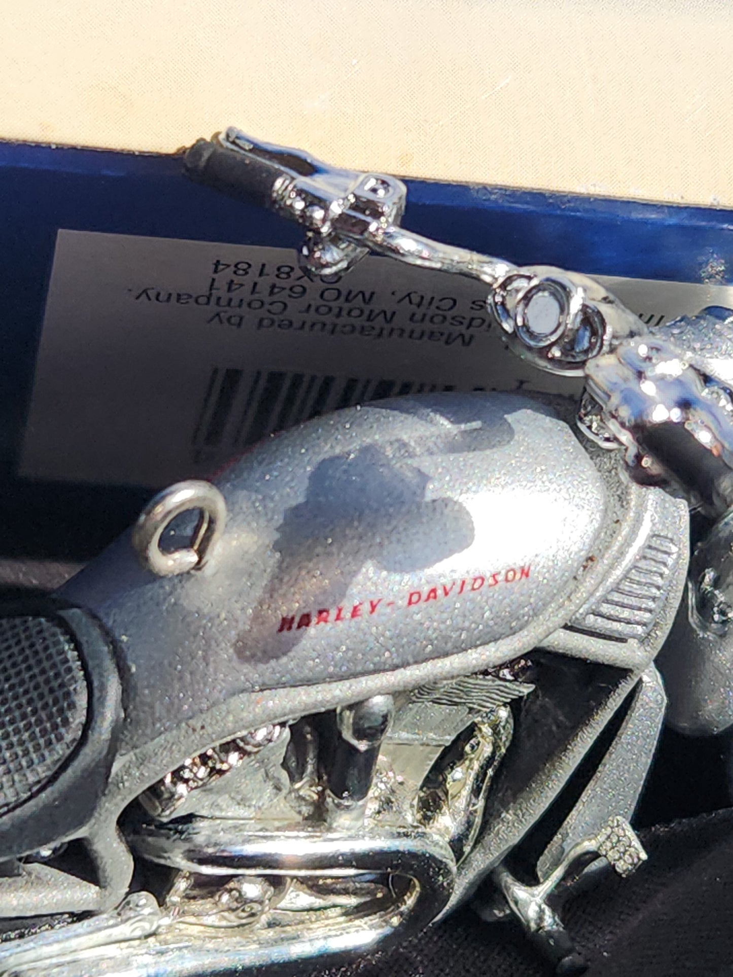 Vintage Hallmark Keepsake Ornament Harley-Davidson Motorcycle Milestones series #6 2002 VRSCA V-Rod Motorcycle 2004