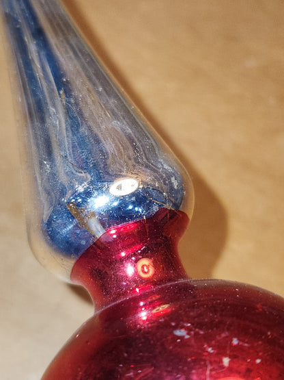 Vintage Mercury Glass Tree Topper NO BOX tt09