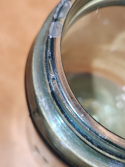 Vontage Atlas Strong Shoulder Mason Clear Glass Pint Jar with Atlas Zinc Lid jar99