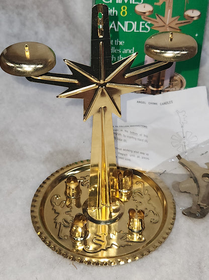 Vintage Joybrite Magical Spinning Angel Chimes NIB no candles