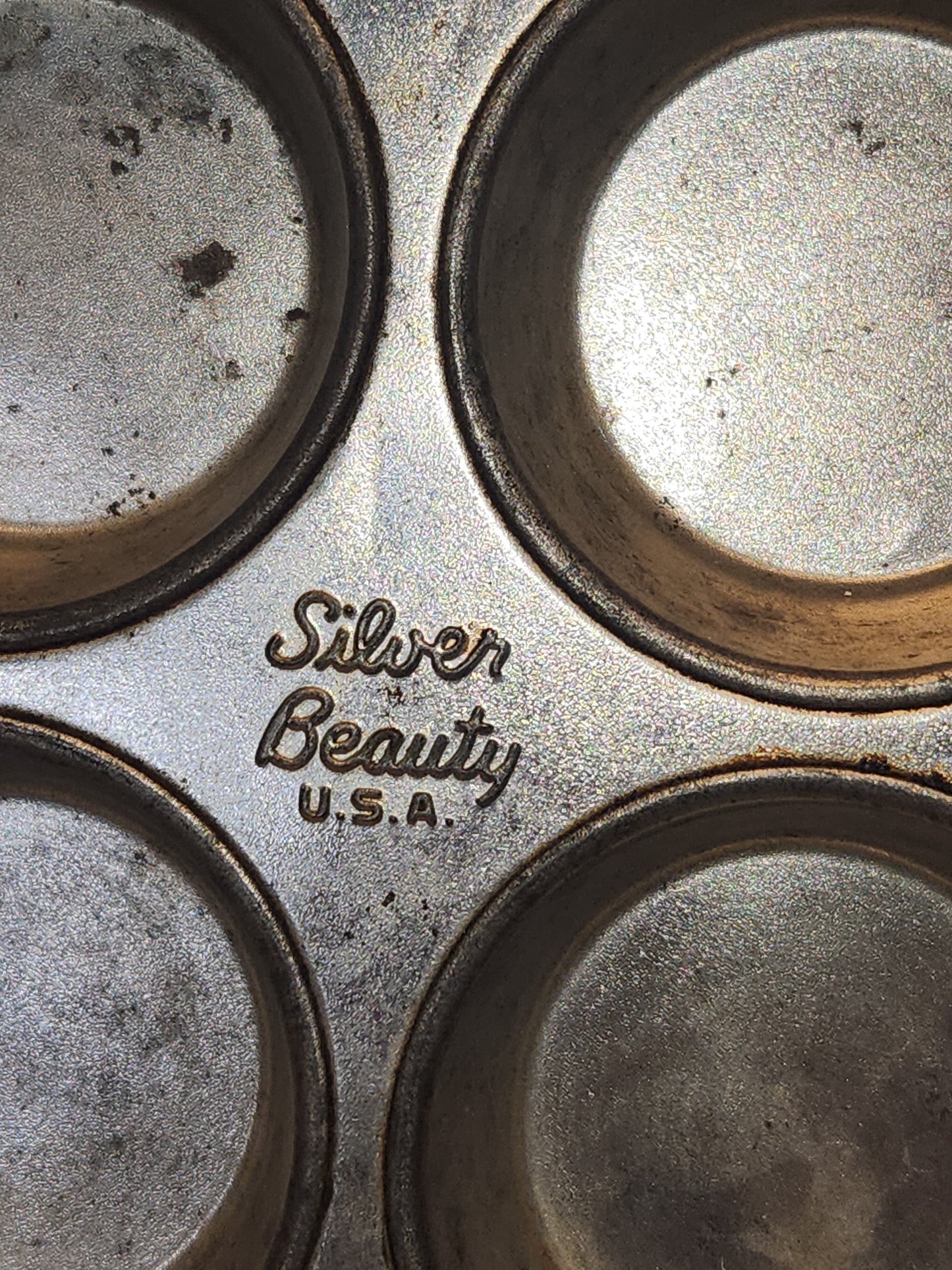 Vintage Silver Beauty Ekcoloy T124-9 9 Cup Muffin Tin kit91