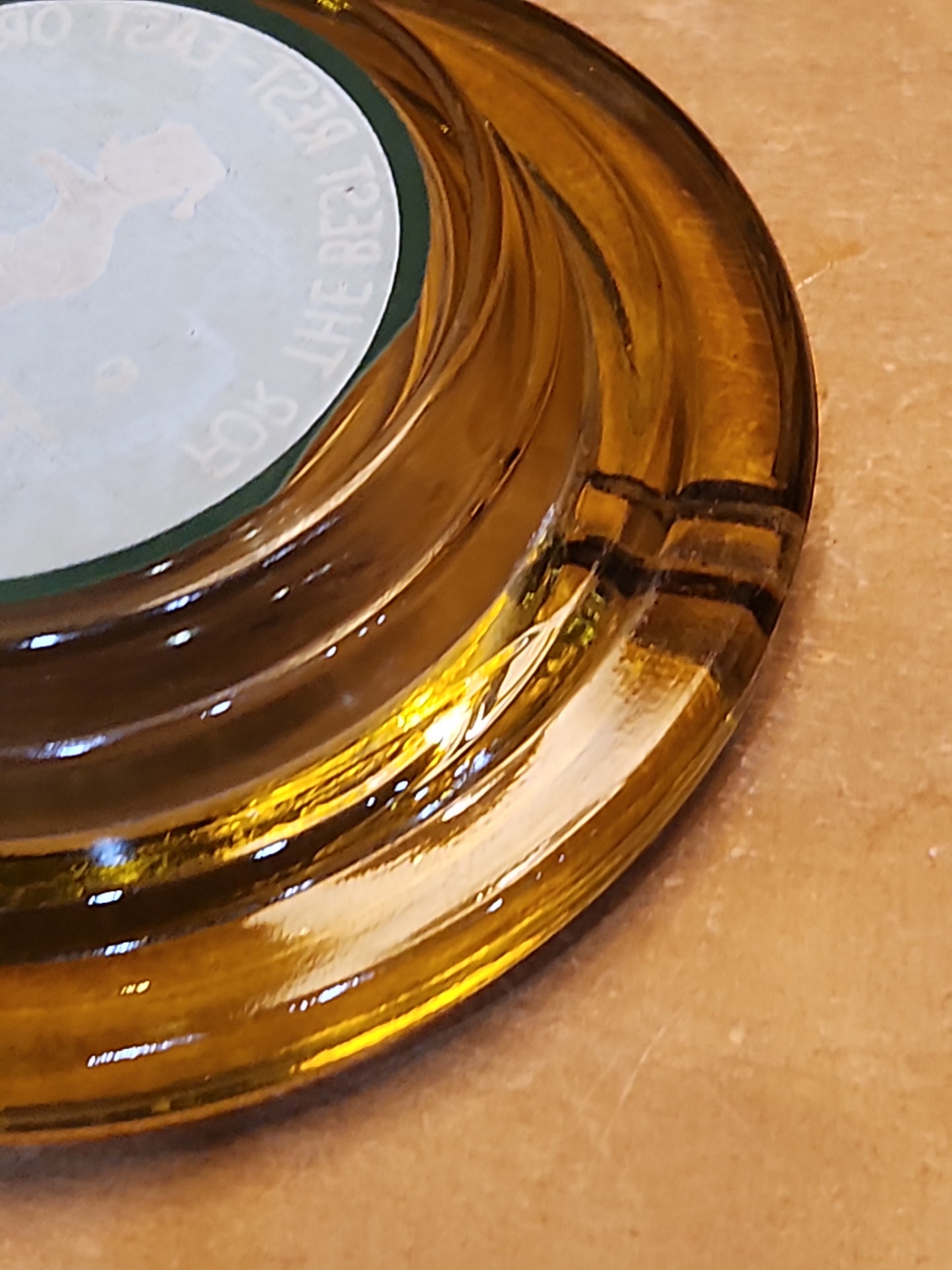 Vintage Ashtray Travel Lodge Highway Hotels A Lighter Amber at5