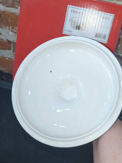 REPLACEMENT LID Nikko Happy Holidays Christmastime 1 1/2 quart casserole lid only