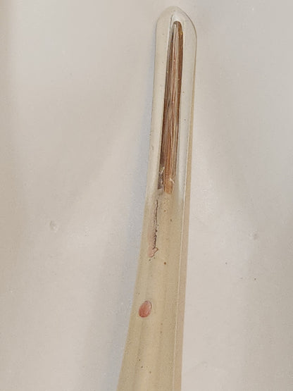 Vintage Rauch Hand Blown Mercury Glass Tree Topper White Gold Glass with Box Box tt11