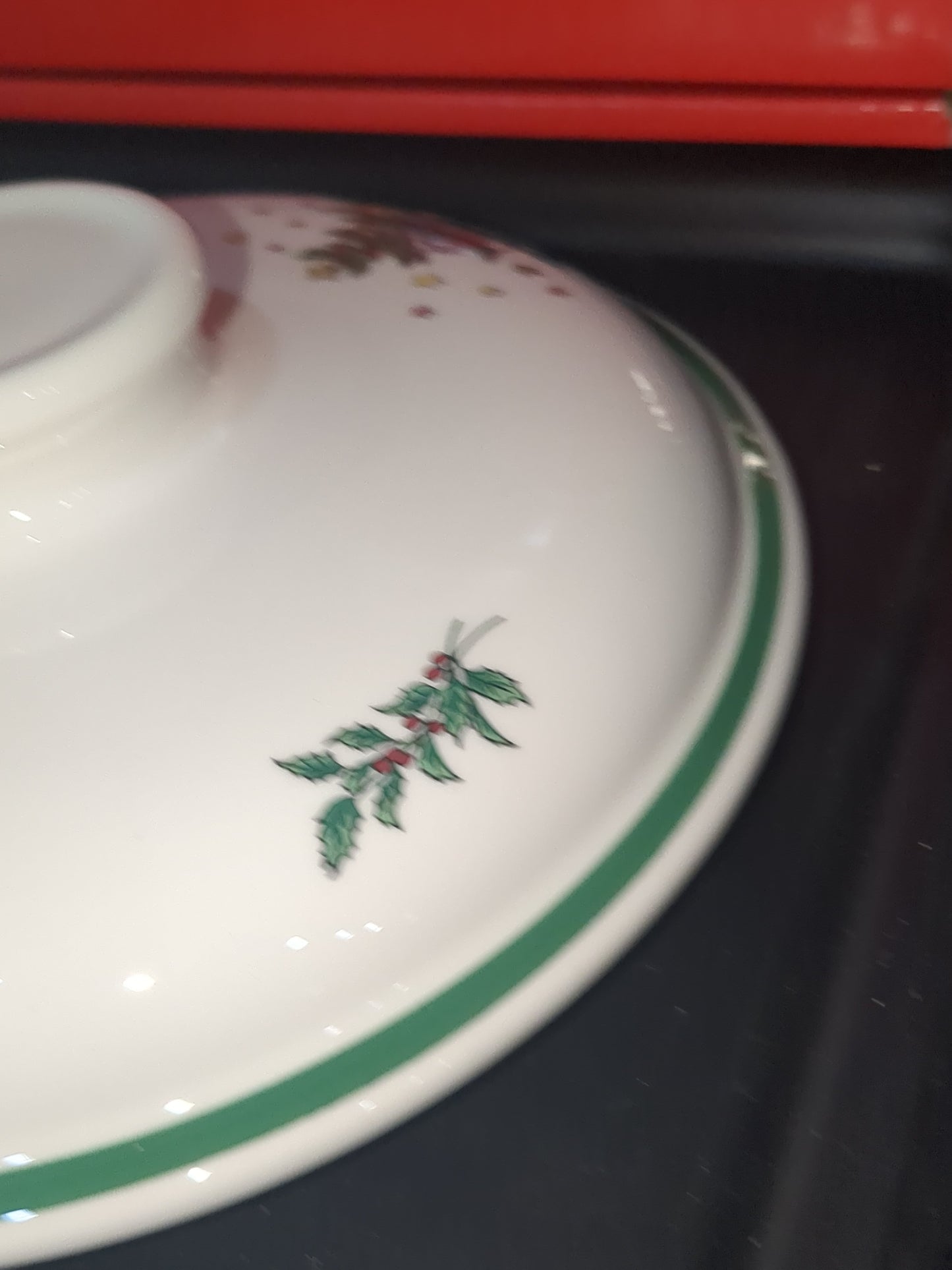 REPLACEMENT LID Nikko Happy Holidays Christmastime 1 1/2 quart casserole lid only