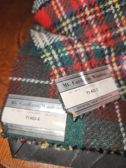Mt. Cardigan Woolens salesman sample book & small pack ss89