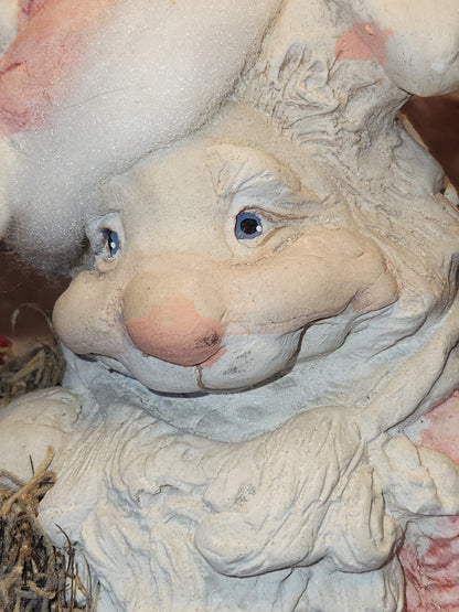 Vintage Dreamsicles Christmas Santa Bunny Figurine Cast Art 1993 Has Original Box Kristin Haynes Cast Art Industries di9