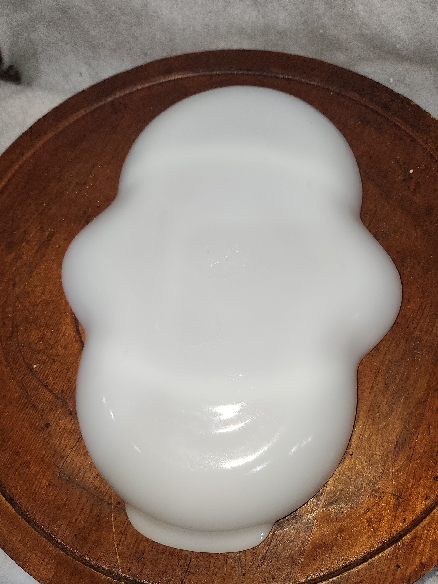Vintage Fire King Oven Ware Milk Glass tray with 3 sections and gold trim. Mg77