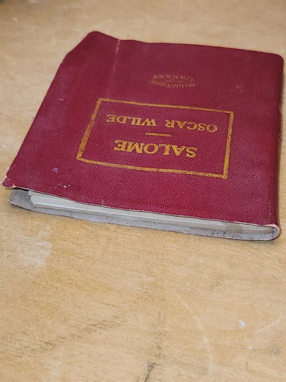 Vintage Book Miniature Little Library "Salome" Oscar Wilde Little Leather Library Corp. New York ab2