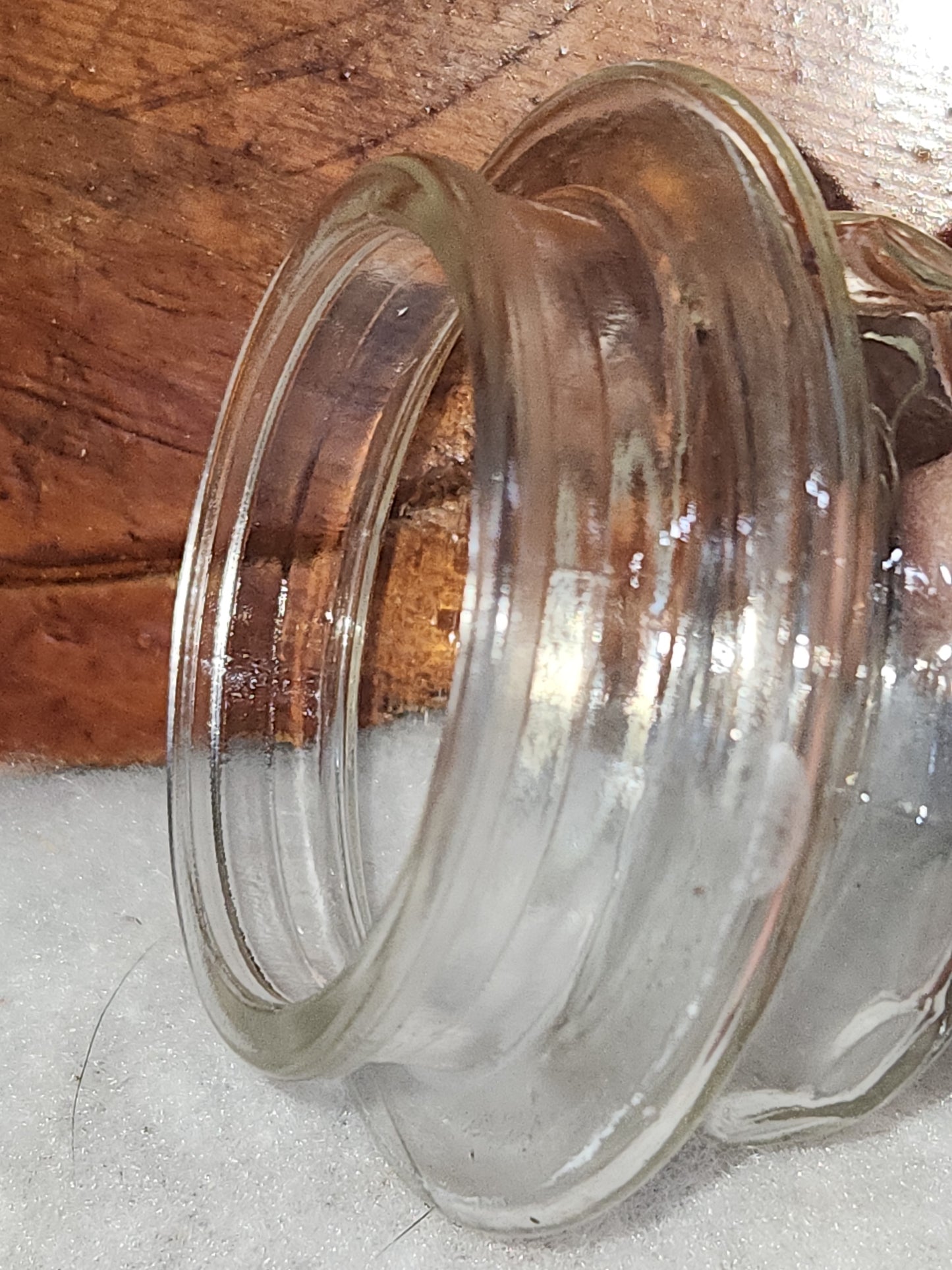 Vintage Anchor Hocking Planters Mr. Peanut Clear Glass Jar With Lid 1980s jr6