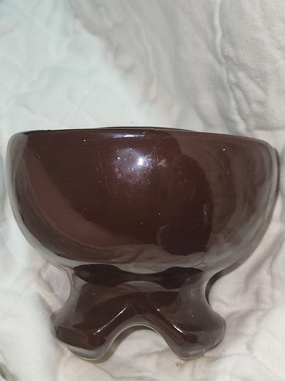 Vintage Victor Insulators Inc. Large Brown Drip Glaze High Voltage Ceramic Insulator insv1